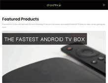 Tablet Screenshot of droidtvstore.com